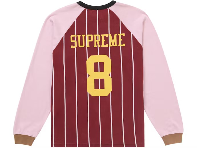Supreme Stripe Raglan L/S Top (Pink)