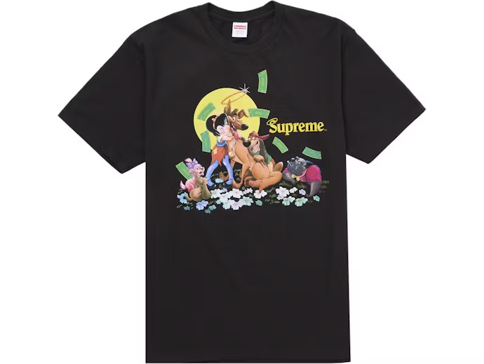 Supreme All Dogs Go To Heaven Tee Black