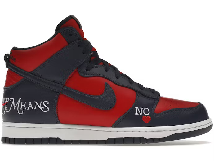 Nike SB Dunk High Supreme By Means Navy