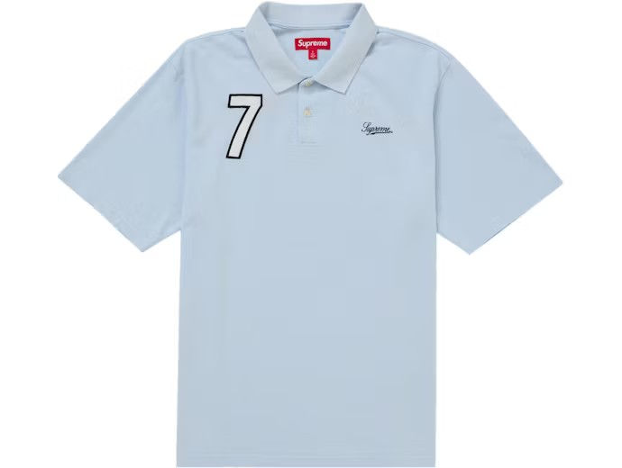 Supreme Cursive Polo Blue
