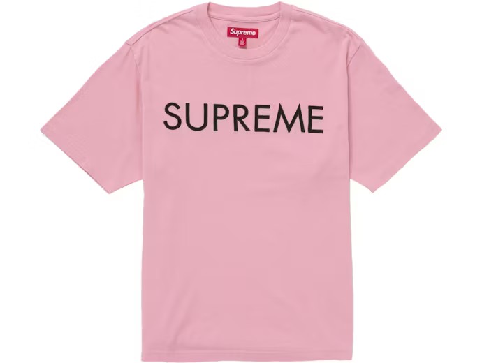 Supreme Capital Tee Pink