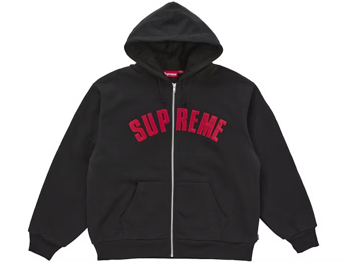 Supreme Arc Thermal Lined Zip Up Hooded Sweatshirt