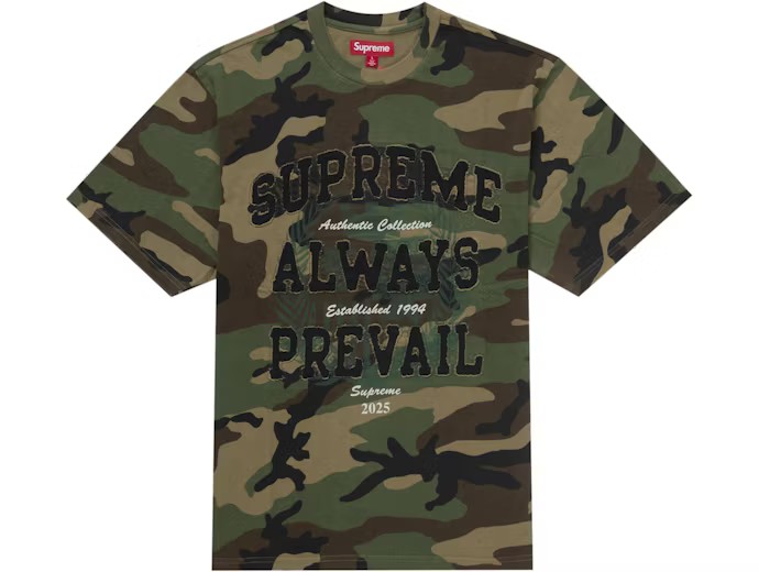 Supreme Always Prevail S/S Top Camo