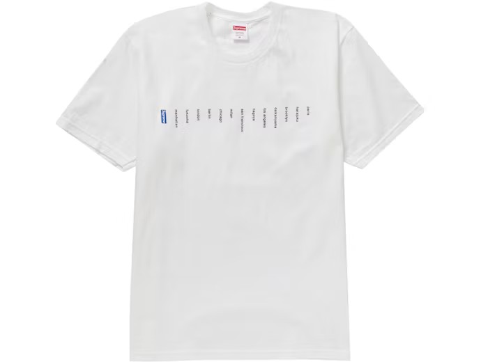 Supreme Location Tee White