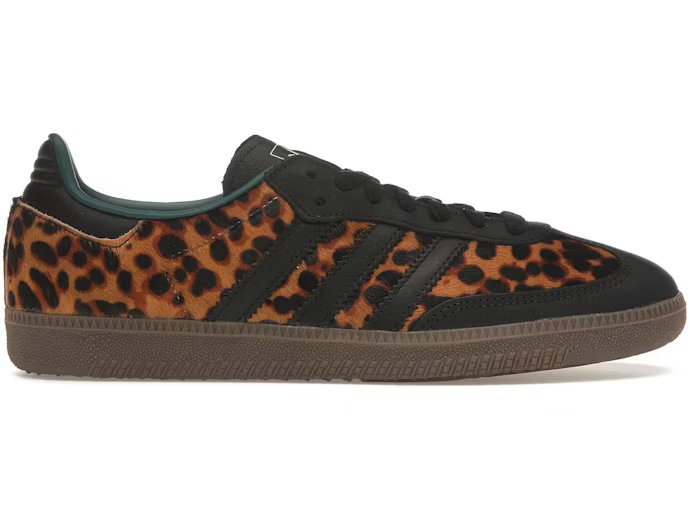 Adidas Samba OG Black Green Leopard