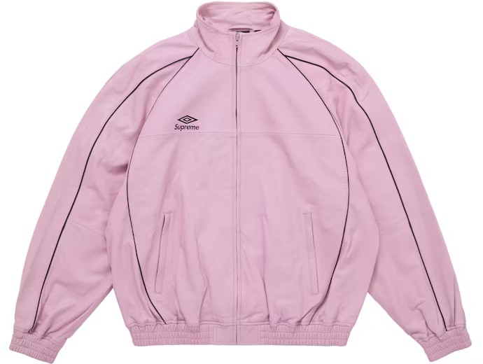 Supreme Umbro Lether Track Jacket Pink