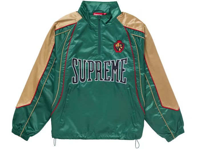 Supreme Satin Piping Pullover Green