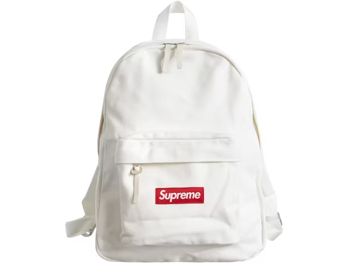 Supreme Canvas Backpack White