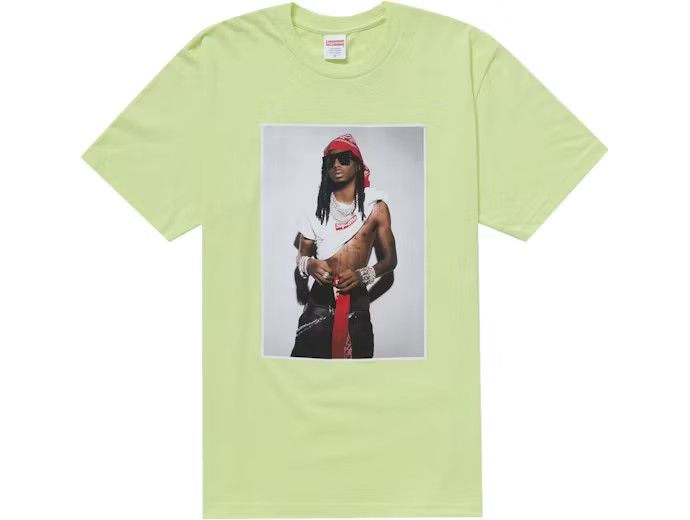 Supreme Carti Photo Tee Bright Yellow