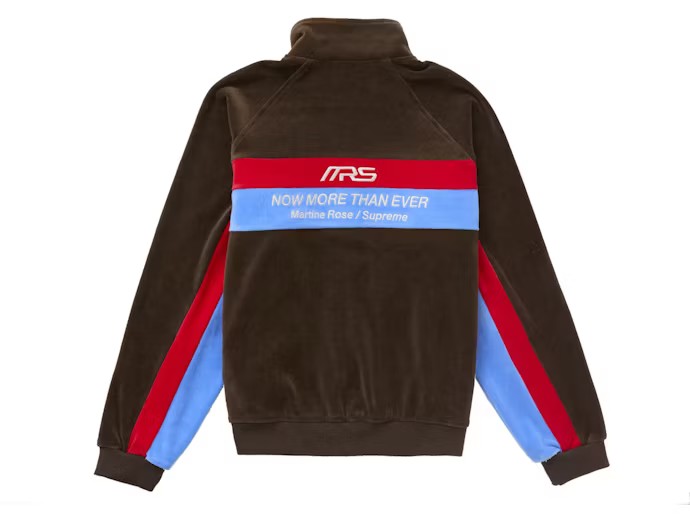 Supreme Martin Rose Velour Track Jacket Brown