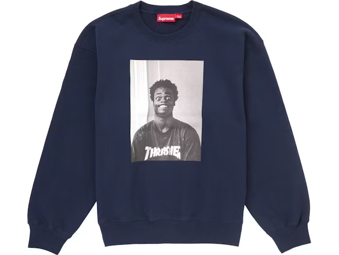 Supreme Thrasher Crewneck Navy