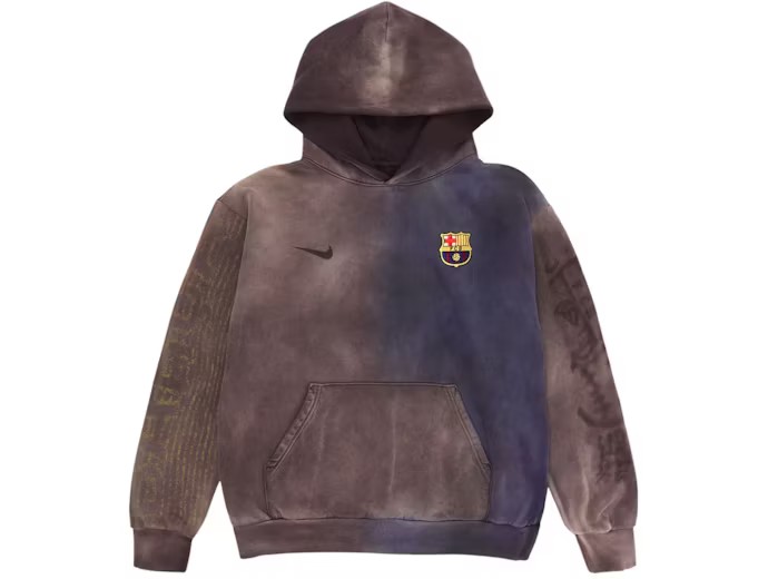 Travis Scott x Nike x FC Barcelona Split-Dye Crest Hoodie Multicolor