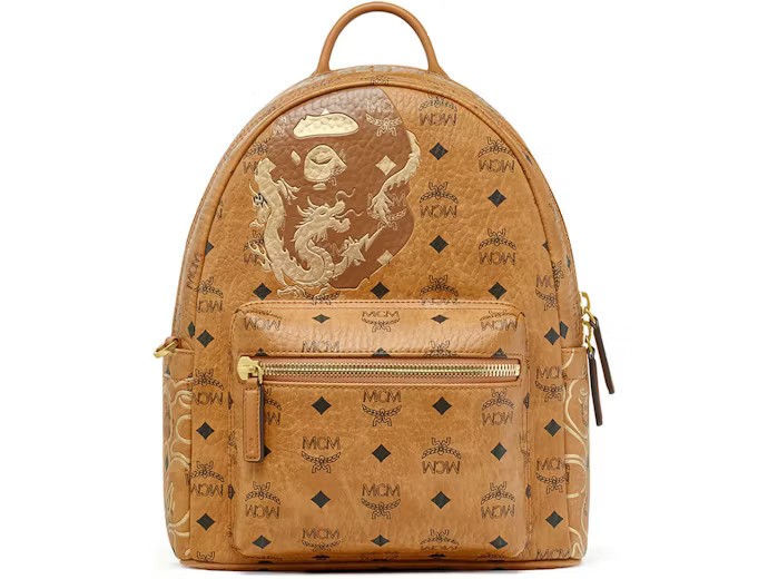 MCM X Bape A Bathing Ape Stark Lunar New Year Wisetos Backpack