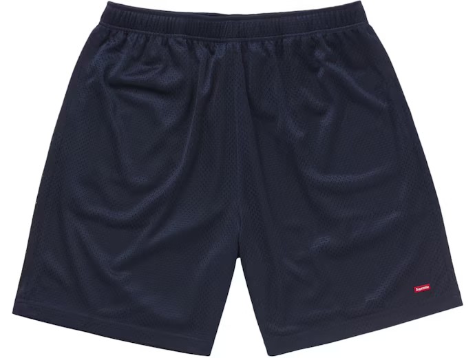 Supreme Small Box Baggy Mesh Short Navy