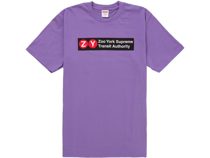 Supreme Zoo York Transit Tee Purple