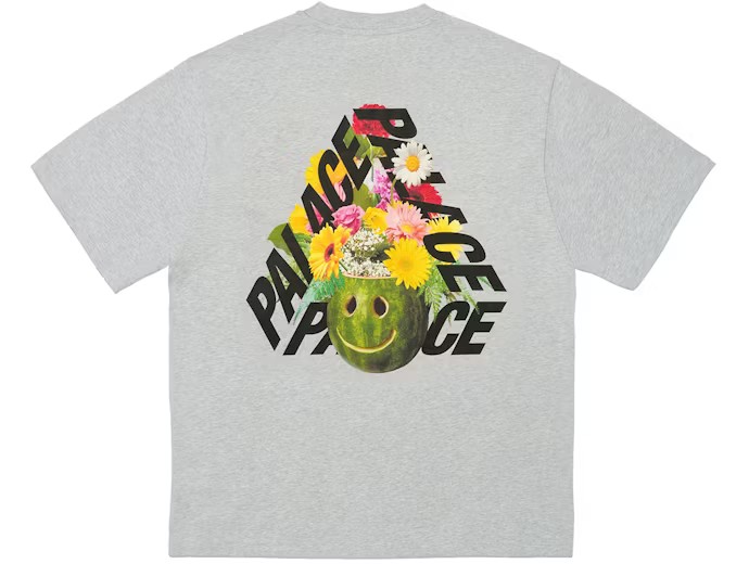 Palace P-3 Punch T-Shirt Grey Marl
