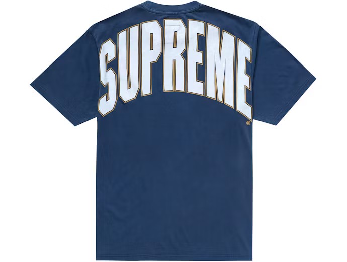 Supreme Cracked Back Arc S/S Top Navy