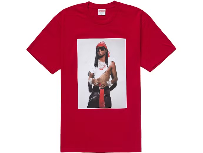Supreme Carti Photo Tee Red