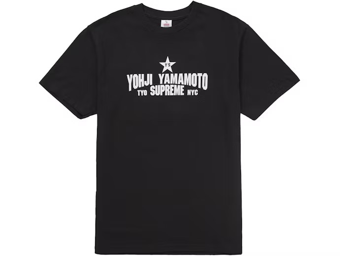 Supreme Y’s by Yohji Yamamoto Star Tee Black