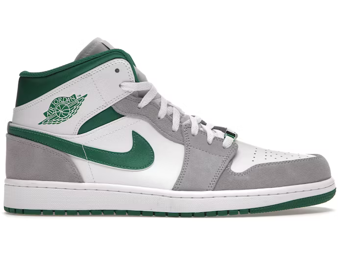Air Jordan 1 Mid Grey Green