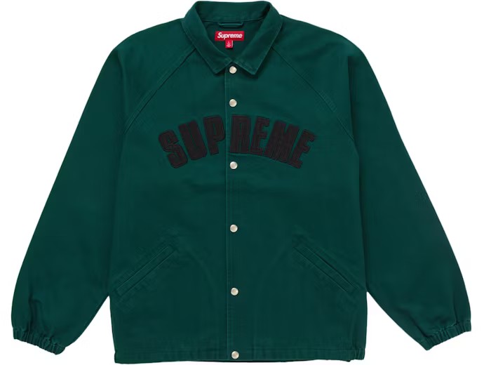 Supreme Arc Denim Coaches Jacket Green
