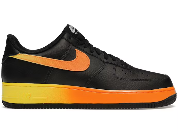 Nike Air Force 1 Low Black Yellow Orange