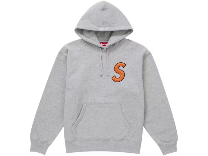 Supreme S Logo Hooded Sweatshirt (SS25) Ash Grey
