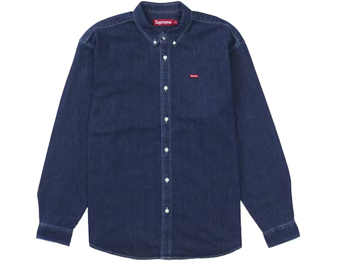 Supreme Small Box Logo Shirt Rinsed Denim