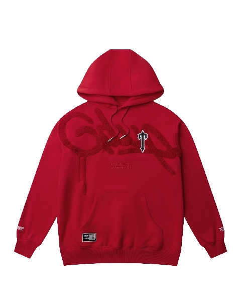 Trapstar x Geedup Handstyle Hoodie Red