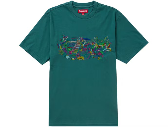 Supreme Machu Picchu Tee Teal