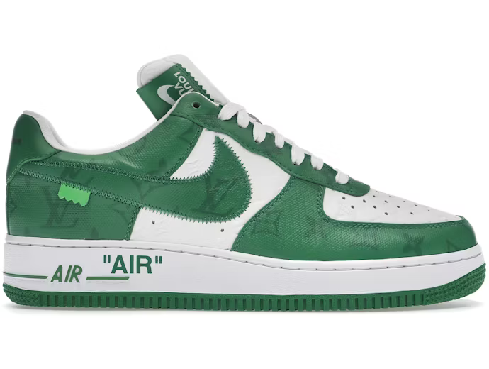 Louis Vuitton Nike Air Force 1 Low By Virgil Abloh White Green
