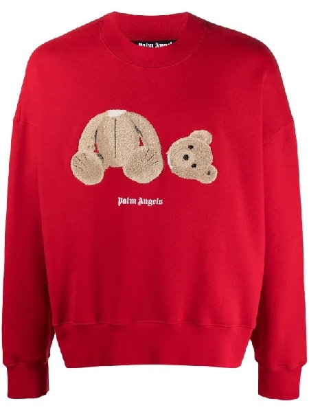 Palm Angels Red Bear Crewneck