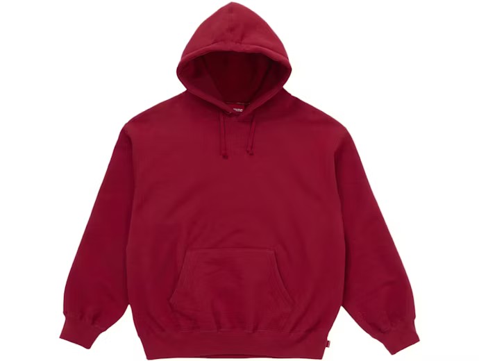 Supreme Satin Applique Hooded Sweatshirt Red
