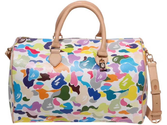 Bape Multi Camo Boston Bag