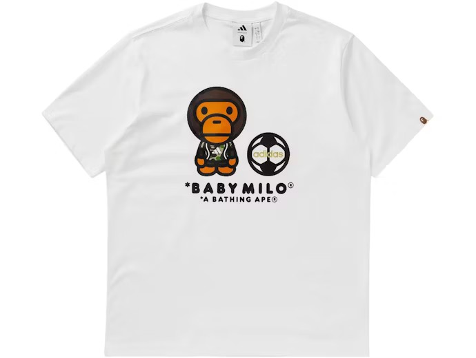 Adidas x Bape Milo T-Shirt White