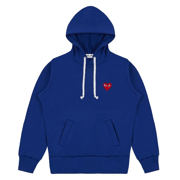 Comme des Garcons Play Hoodie Navy Blue