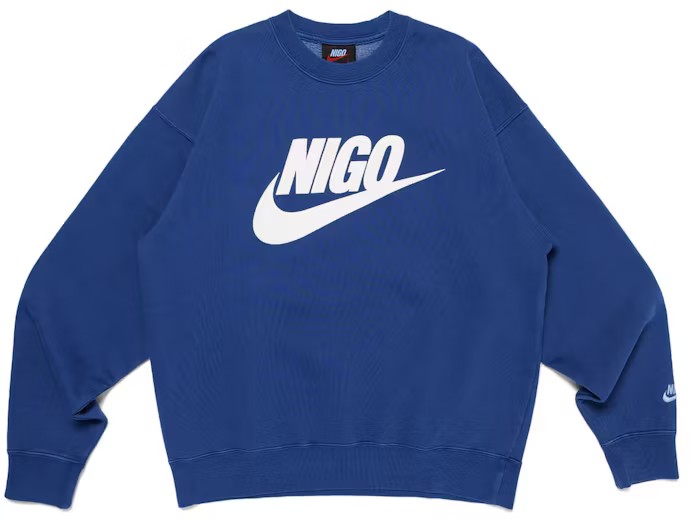 Nike x Nigo NRG Fleece Crew Sweatshirt Navy