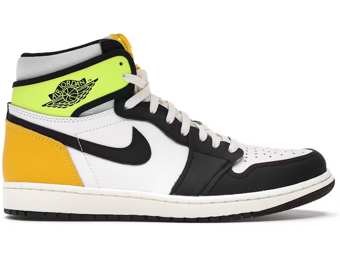 Air Jordan 1 Retro White Black Volt University Gold