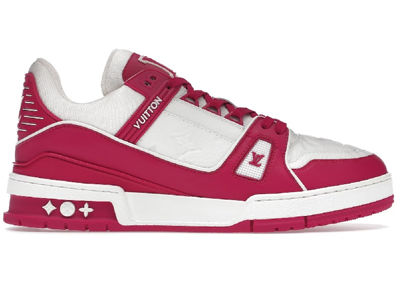Louis Vuitton Trainer White Fuchsia