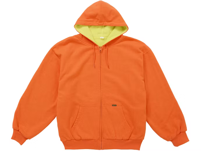 Supreme Reversible Work Zip Up Hooded BRT Orange