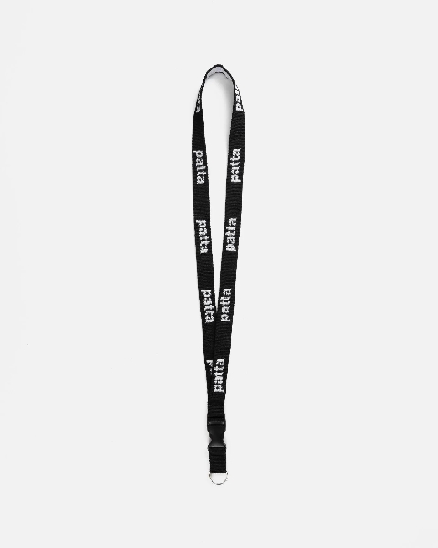 Patta Jacquard Lanyard Black