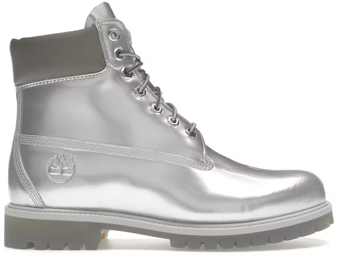 Veneda Carter 6 in Lace Waterproof Silver Patent Leather