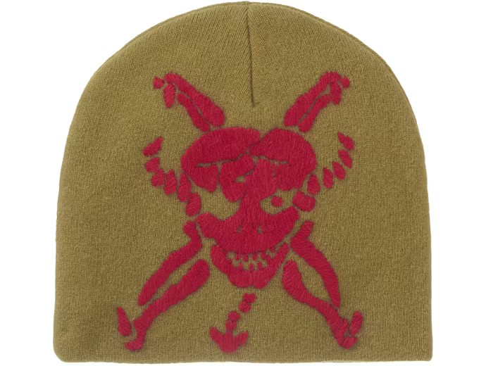 Supreme Y’s by Yohji Yamamoto Skull Beanie Gold