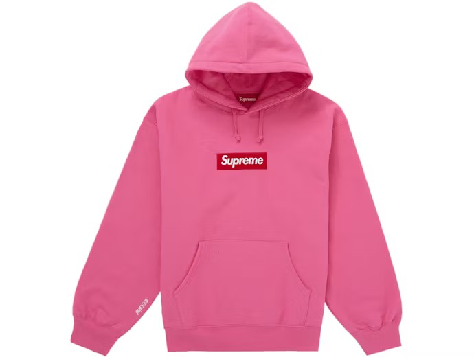 Supreme Box Logo Hooded Sweatshirt (FW25) Magenta