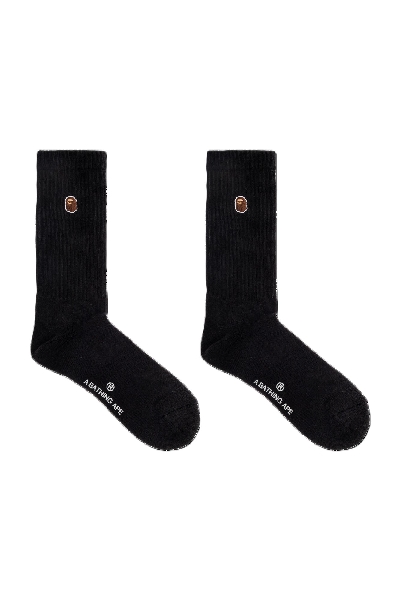Bape Now Sports Socks Small Black