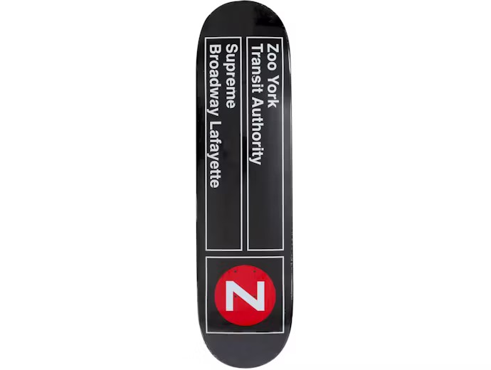Supreme Zoo York Skateboard Deck Black