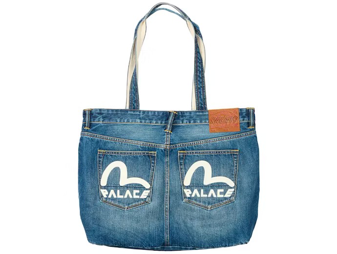 Palace x Evisu Denim Tote Light Wash