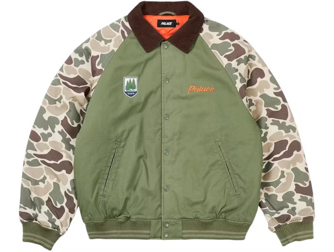 Palace Plucker Jacket Olive