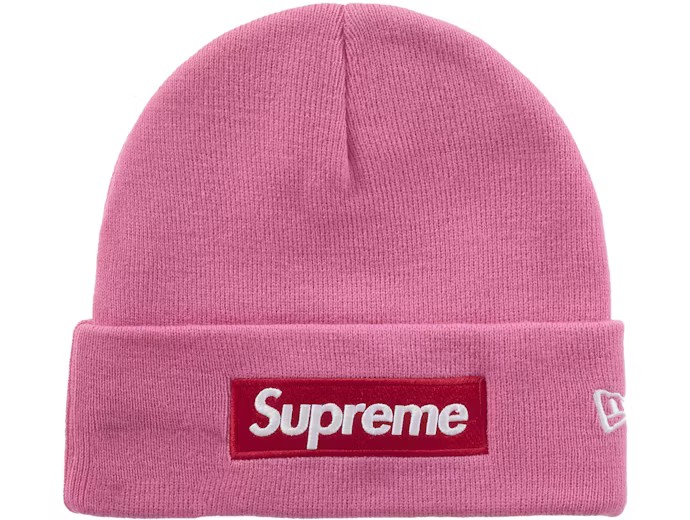 Supreme New Era Box Logo Beanie (FW25) Magenta