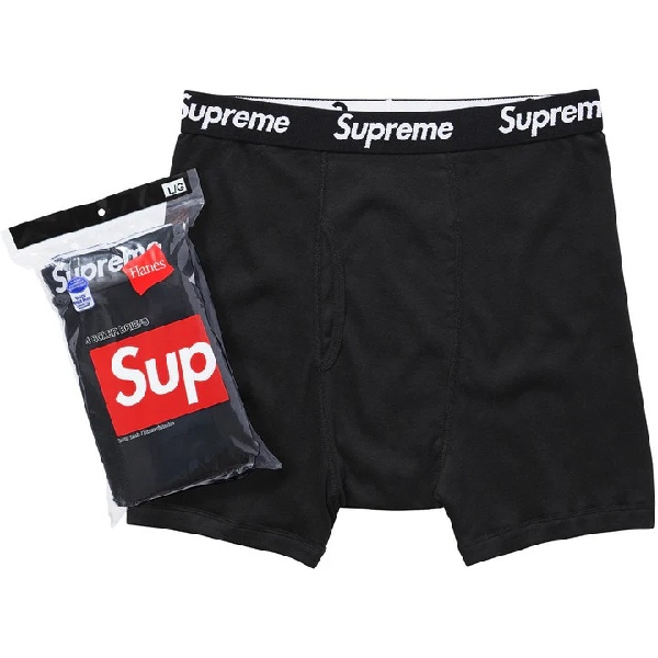 Supreme Hanes Boxers Black
